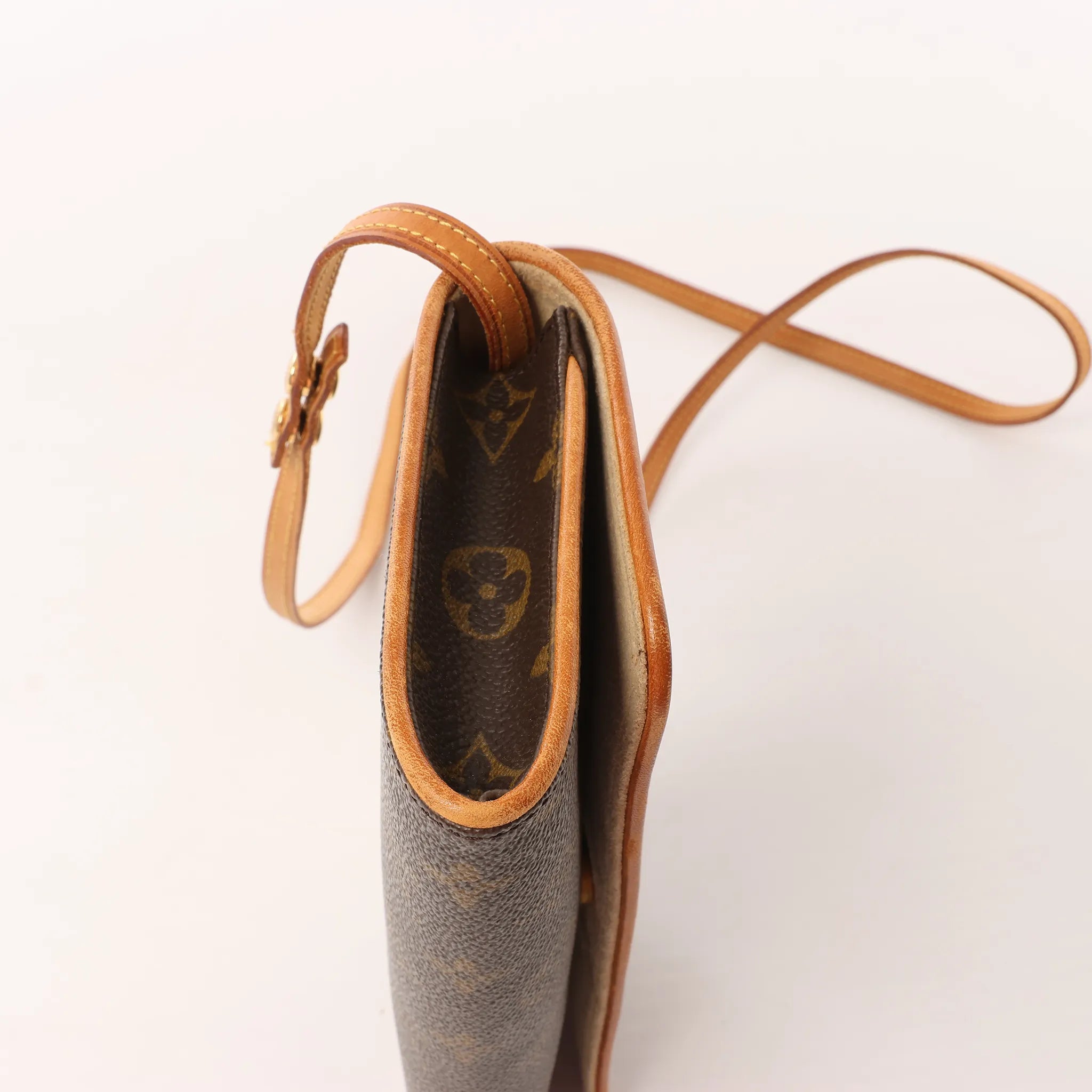 Louis Vuitton Pochette Twin GM Monogram Canvas Crossbody Bag in Brown M51852