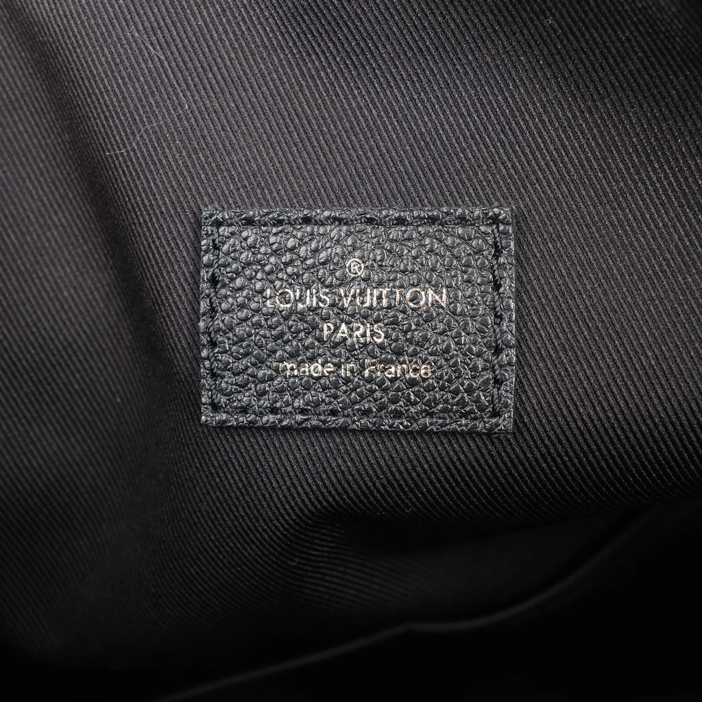 Louis Vuitton Pontheiu Monogram Empreinte Shoulder Bag in Black M43719