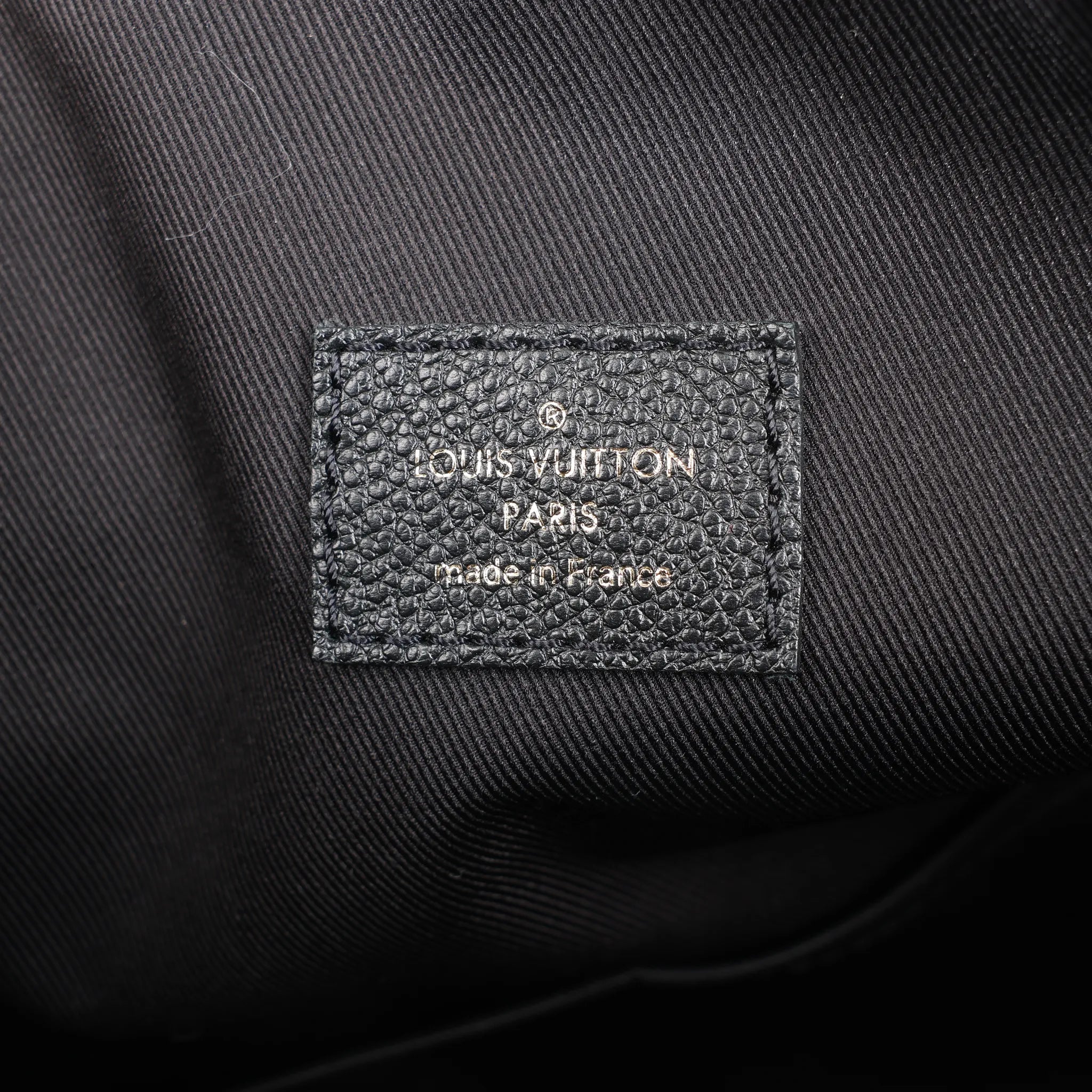 Louis Vuitton Pontheiu Monogram Empreinte Shoulder Bag in Black M43719