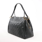 Louis Vuitton Pontheiu Monogram Empreinte Shoulder Bag in Black M43719