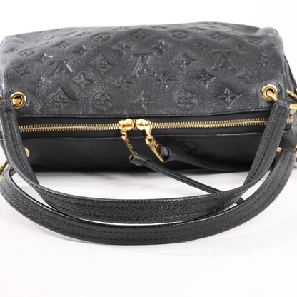 Louis Vuitton Pontheiu Monogram Empreinte Schultertasche in Schwarz M43719