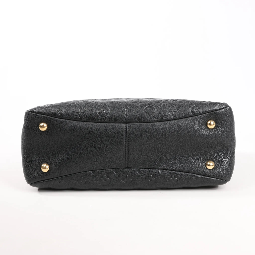 Louis Vuitton Pontheiu Monogram Empreinte Shoulder Bag in Black M43719