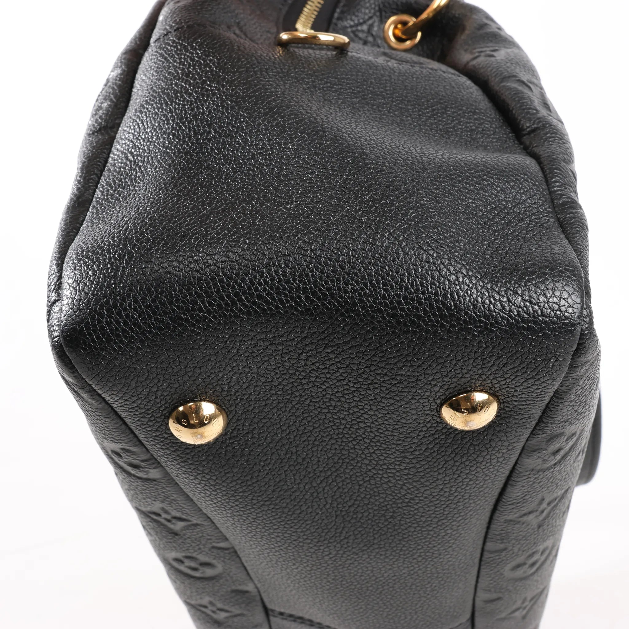 Louis Vuitton Pontheiu Monogram Empreinte Shoulder Bag in Black M43719