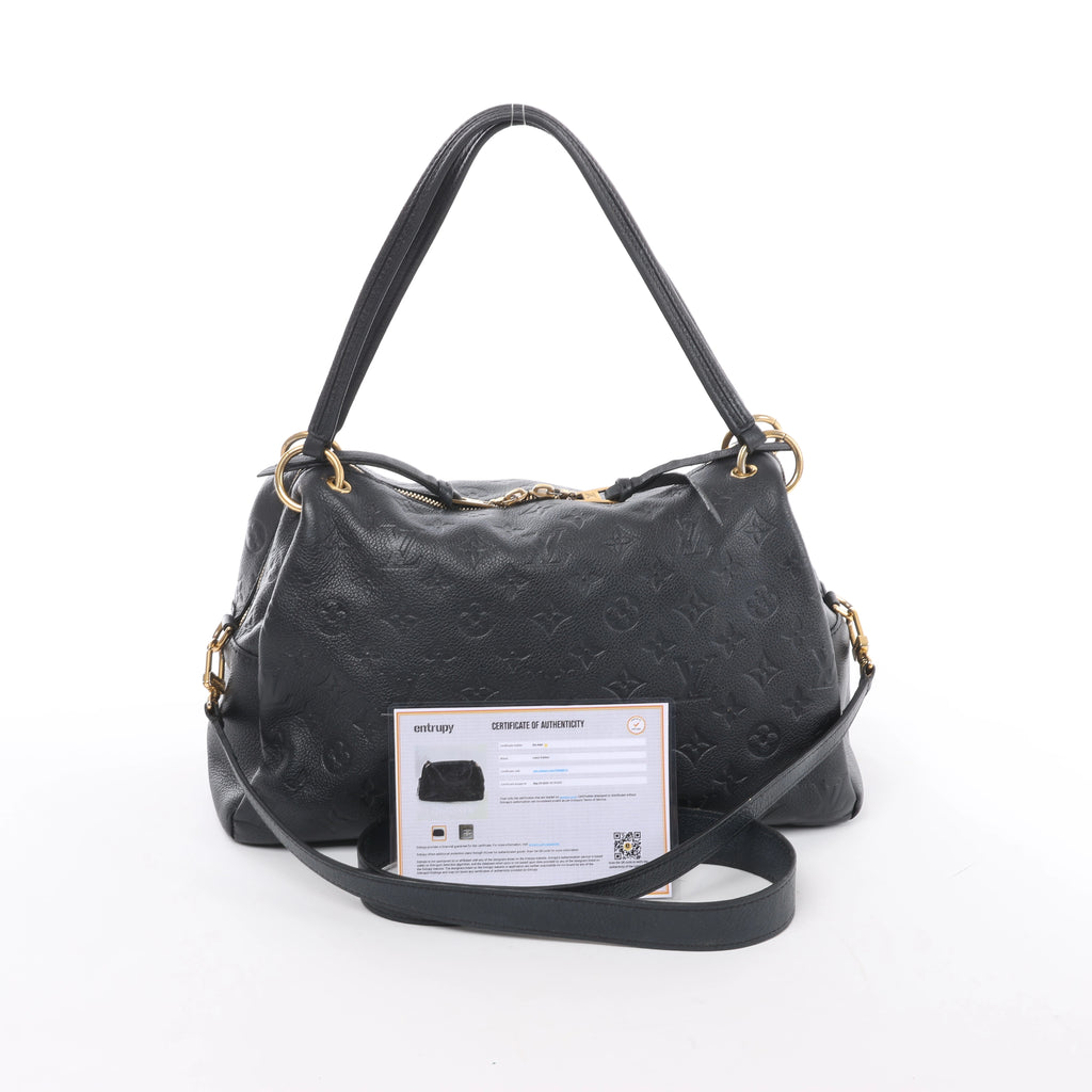 Bolso de hombro Louis Vuitton Pontheiu Monogram Empreinte en negro M43719