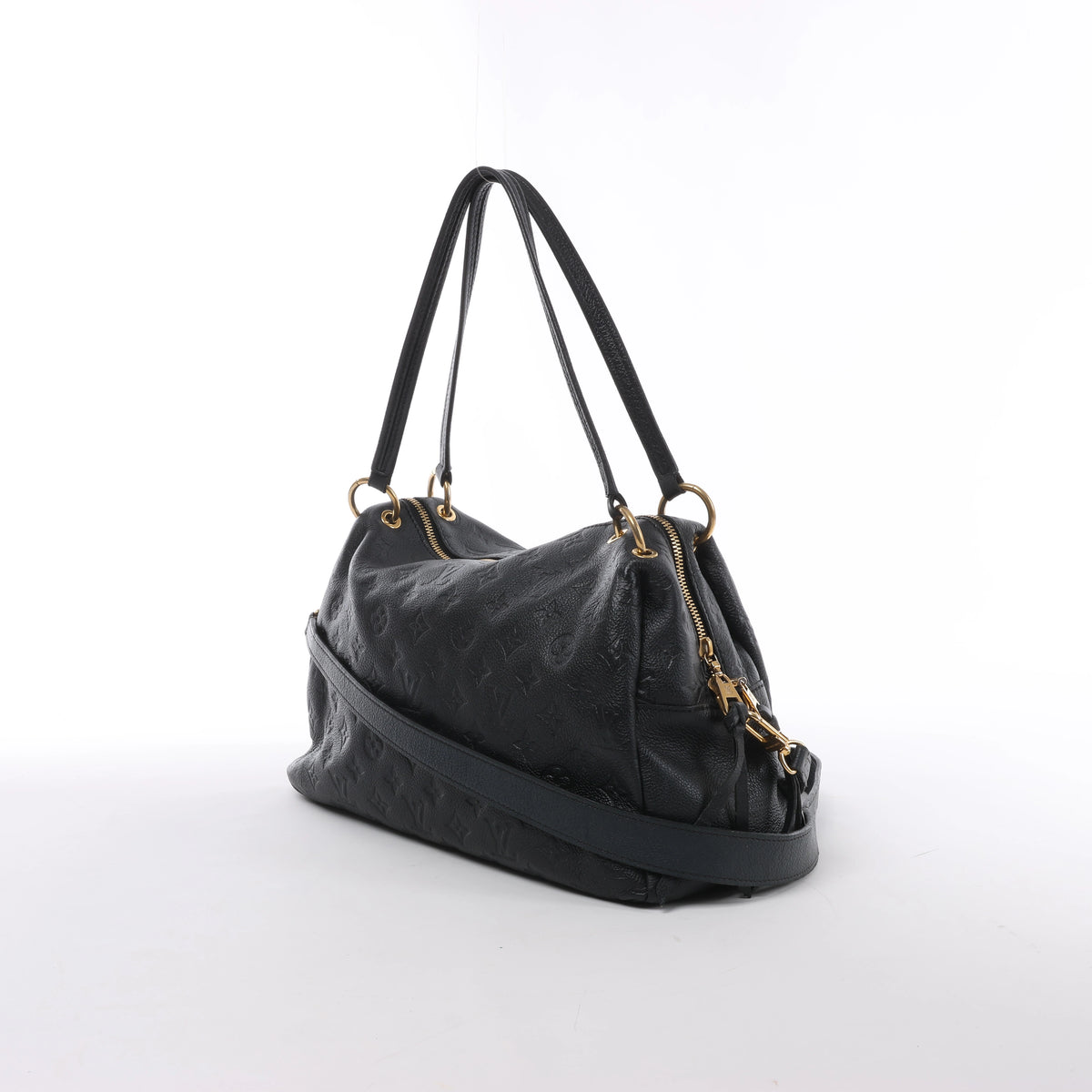 Bolso de hombro Louis Vuitton Pontheiu Monogram Empreinte en negro M43719
