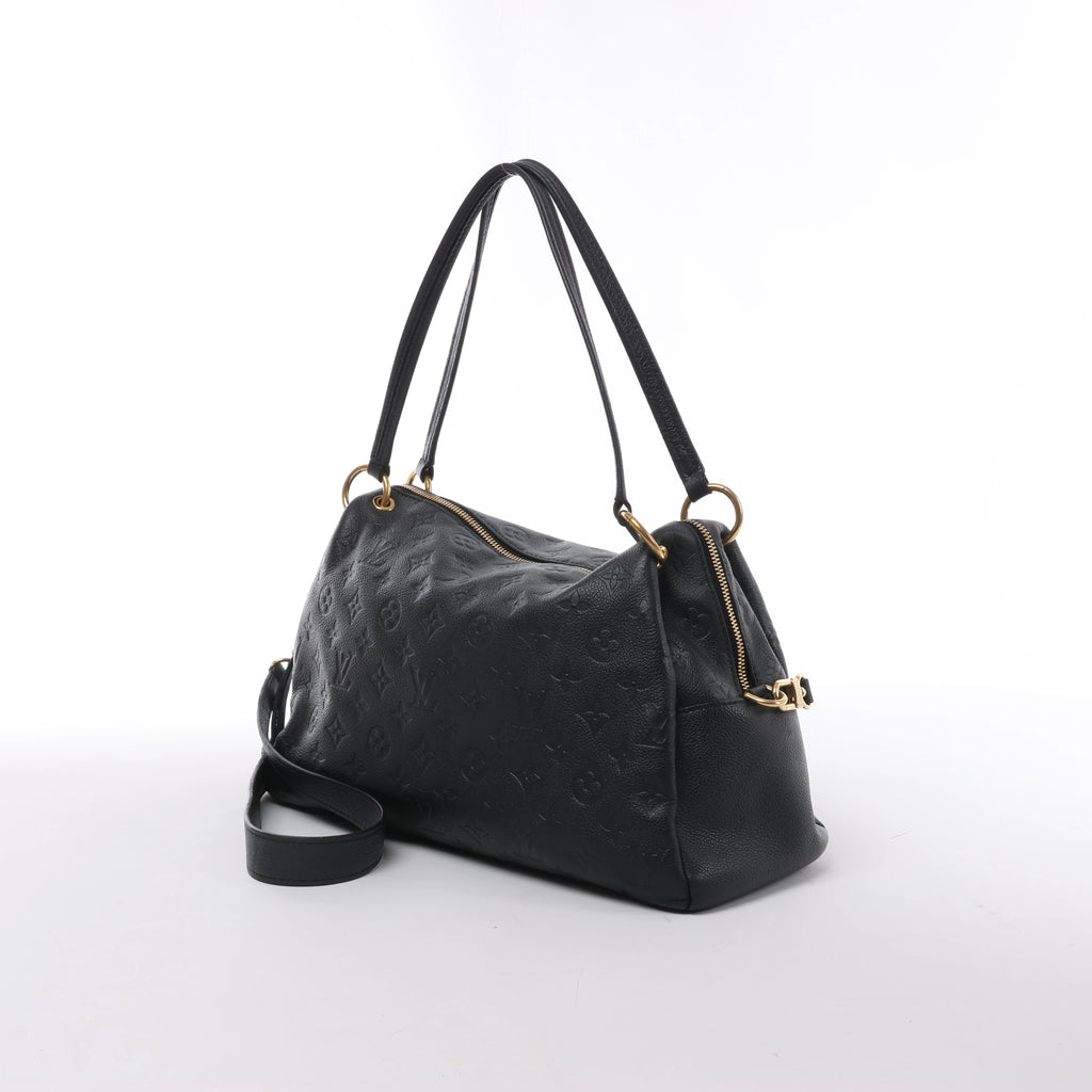 Bolso de hombro Louis Vuitton Pontheiu Monogram Empreinte en negro M43719