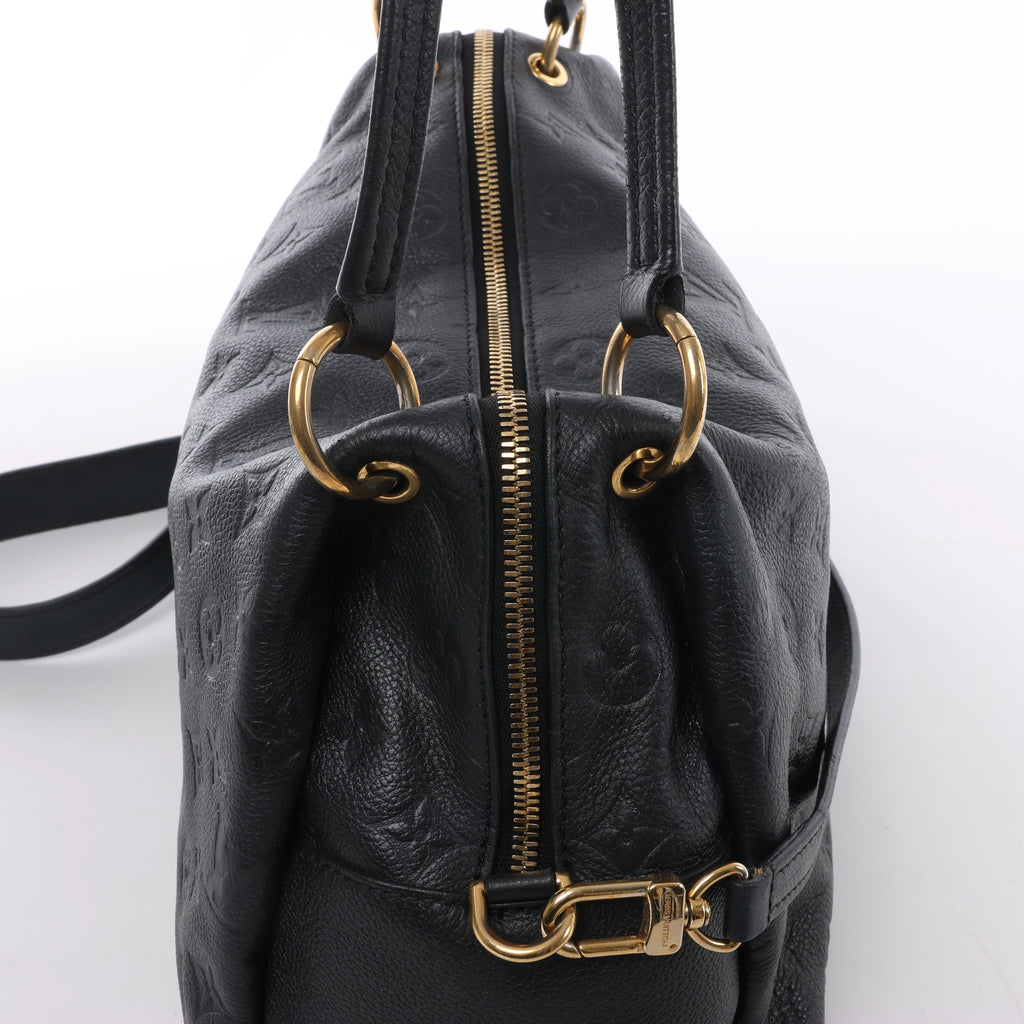 Bolso de hombro Louis Vuitton Pontheiu Monogram Empreinte en negro M43719
