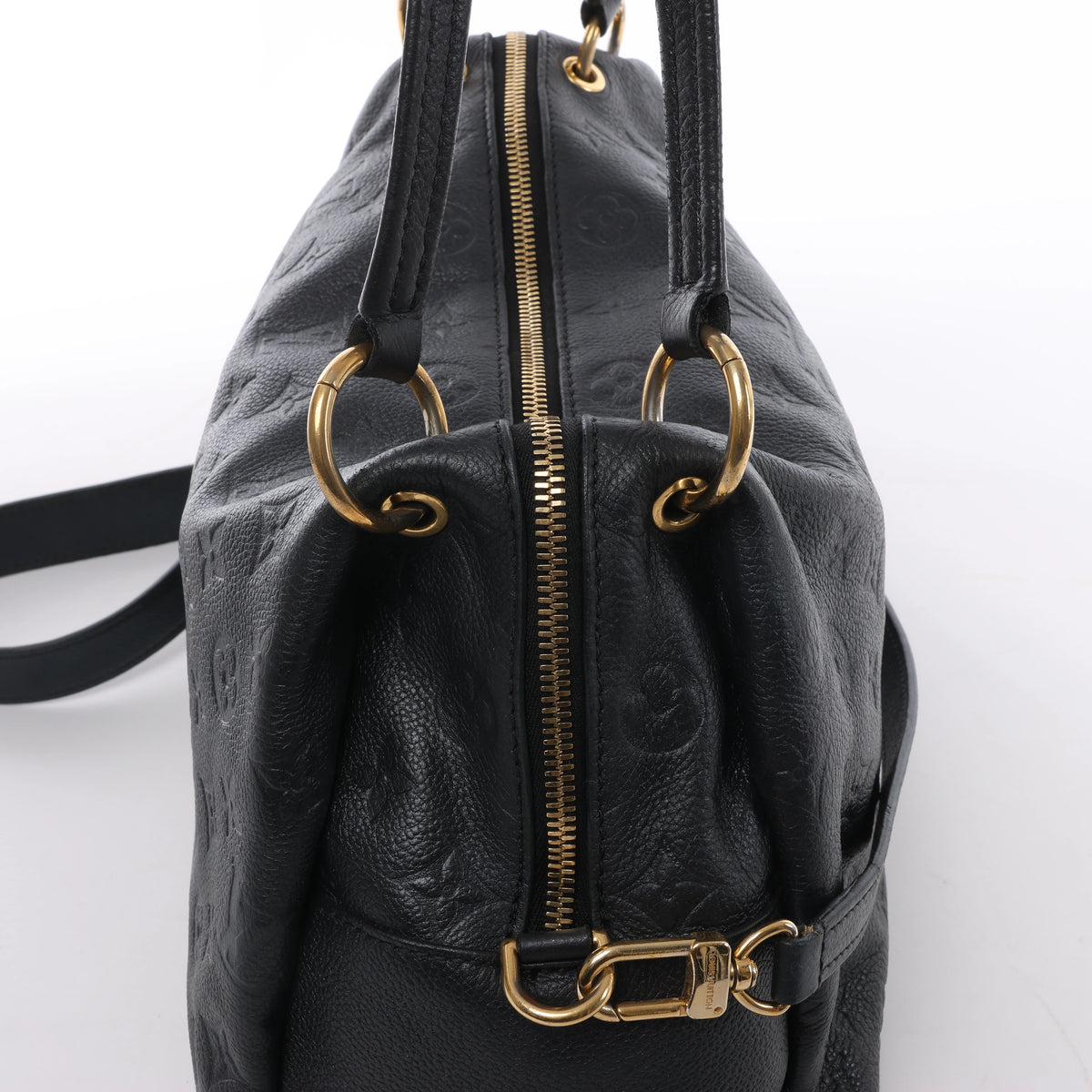 Bolso de hombro Louis Vuitton Pontheiu Monogram Empreinte en negro M43719
