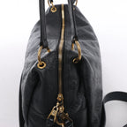 Bolso de hombro Louis Vuitton Pontheiu Monogram Empreinte en negro M43719