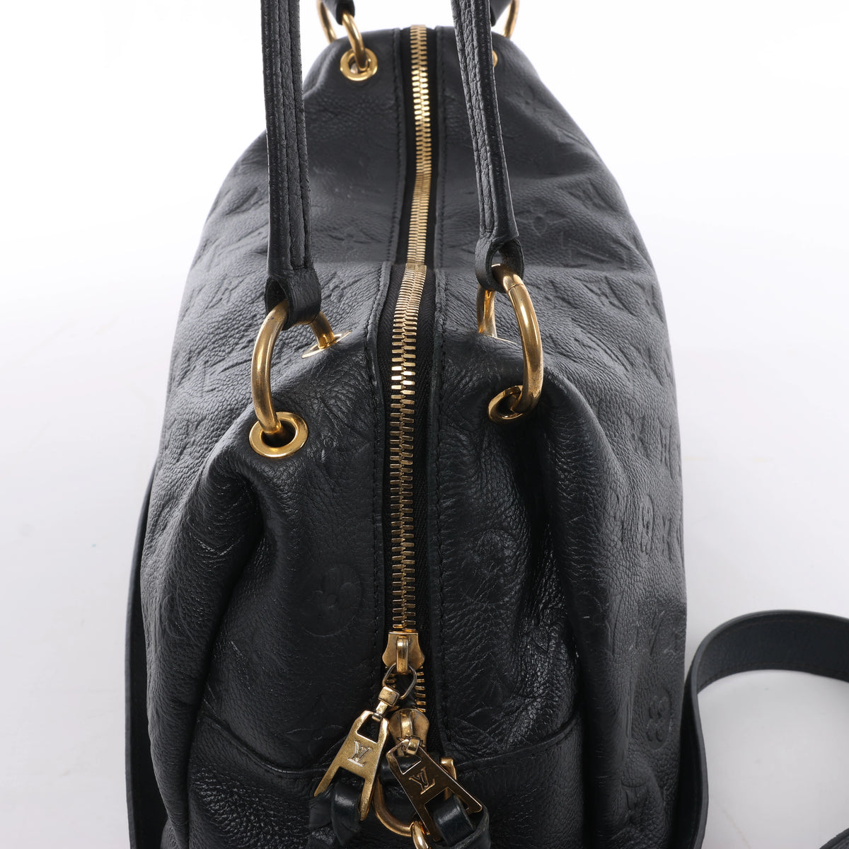 Bolso de hombro Louis Vuitton Pontheiu Monogram Empreinte en negro M43719