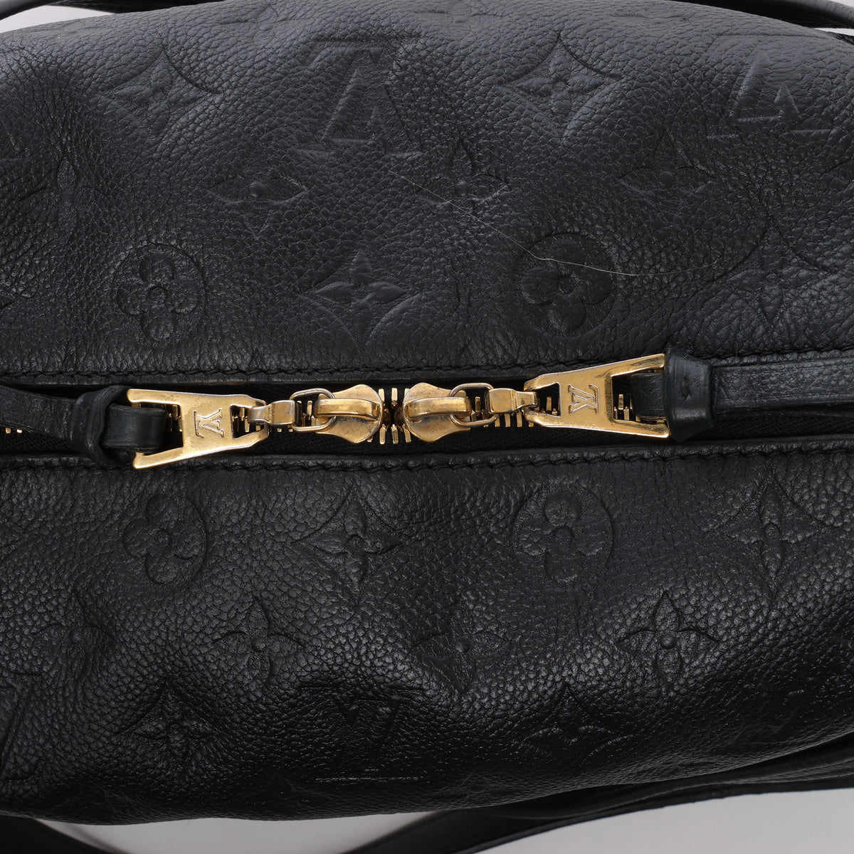 Bolso de hombro Louis Vuitton Pontheiu Monogram Empreinte en negro M43719