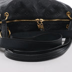 Bolso de hombro Louis Vuitton Pontheiu Monogram Empreinte en negro M43719
