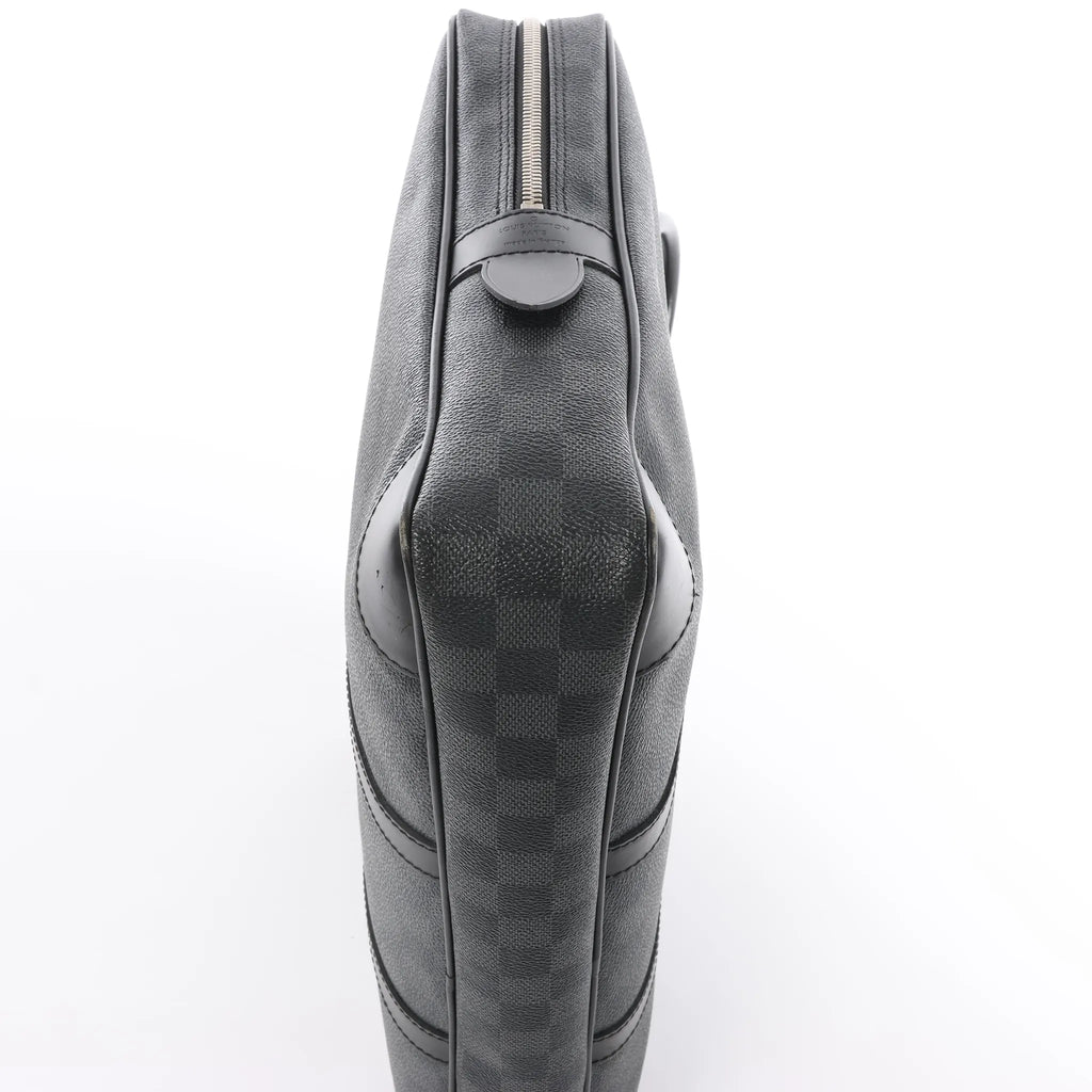 Louis Vuitton Porte Documents Voyages Damier Graphite Handbag in Dark Gray N41125