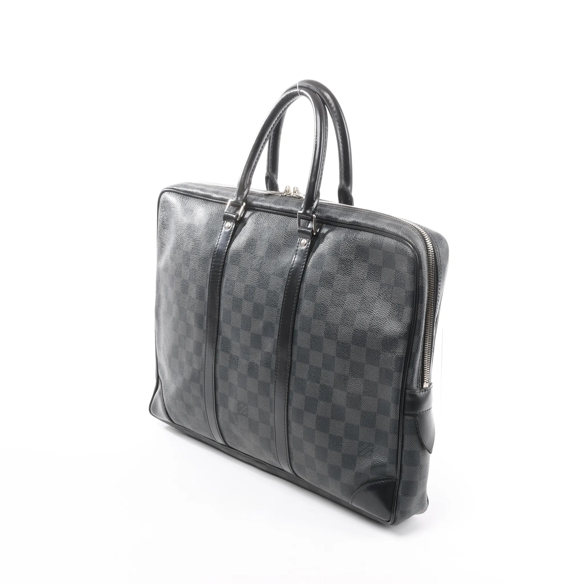 Louis Vuitton Porte Document Voyages Damier Graphite Handbag in Black N41125