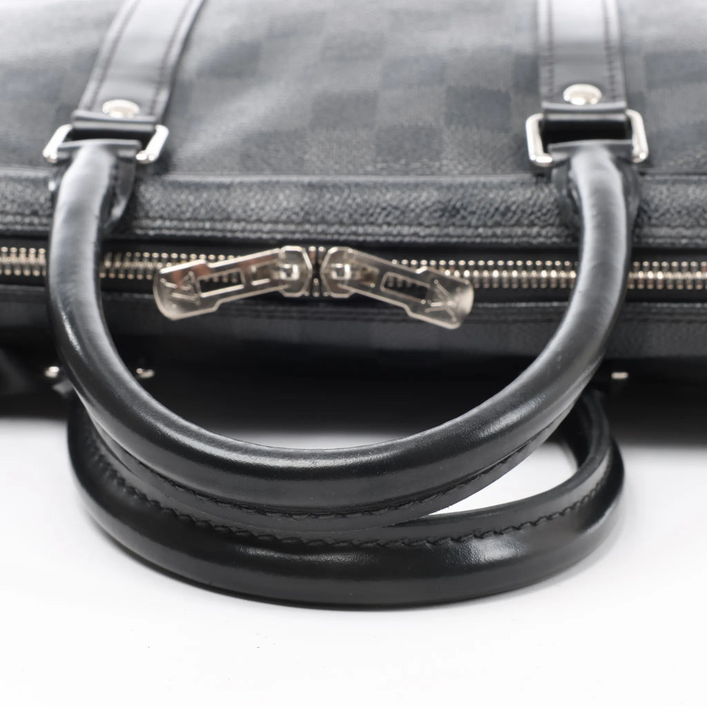 Louis Vuitton Porte Document Voyages Damier Graphite Handbag in Black N41125