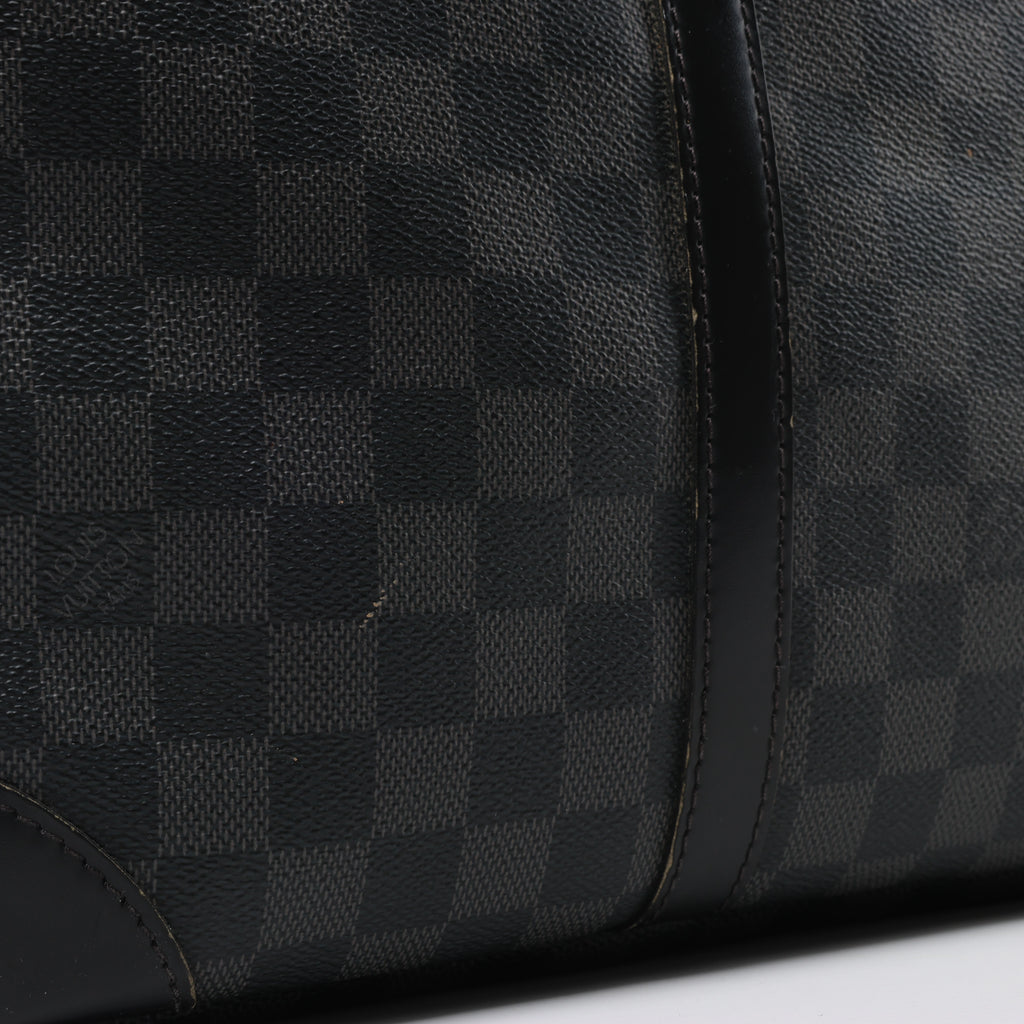 Bolso Louis Vuitton Porte Documents Voyages Damier Graphite en gris oscuro N41125