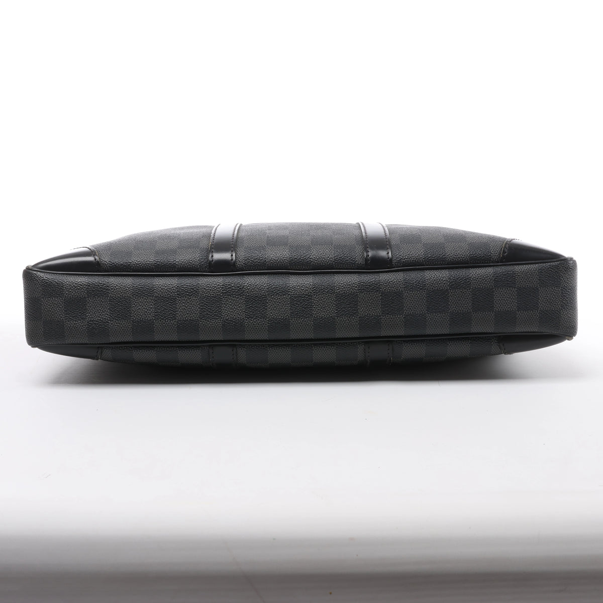 Bolso Louis Vuitton Porte Documents Voyages Damier Graphite en gris oscuro N41125