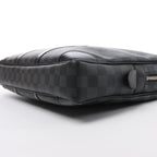 Bolso Louis Vuitton Porte Documents Voyages Damier Graphite en gris oscuro N41125