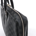 Bolso Louis Vuitton Porte Documents Voyages Damier Graphite en gris oscuro N41125