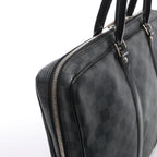 Bolso Louis Vuitton Porte Documents Voyages Damier Graphite en gris oscuro N41125