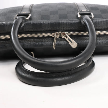 Louis Vuitton Porte Documents Voyages Damier Graphite Handbag in Dark Gray N41125