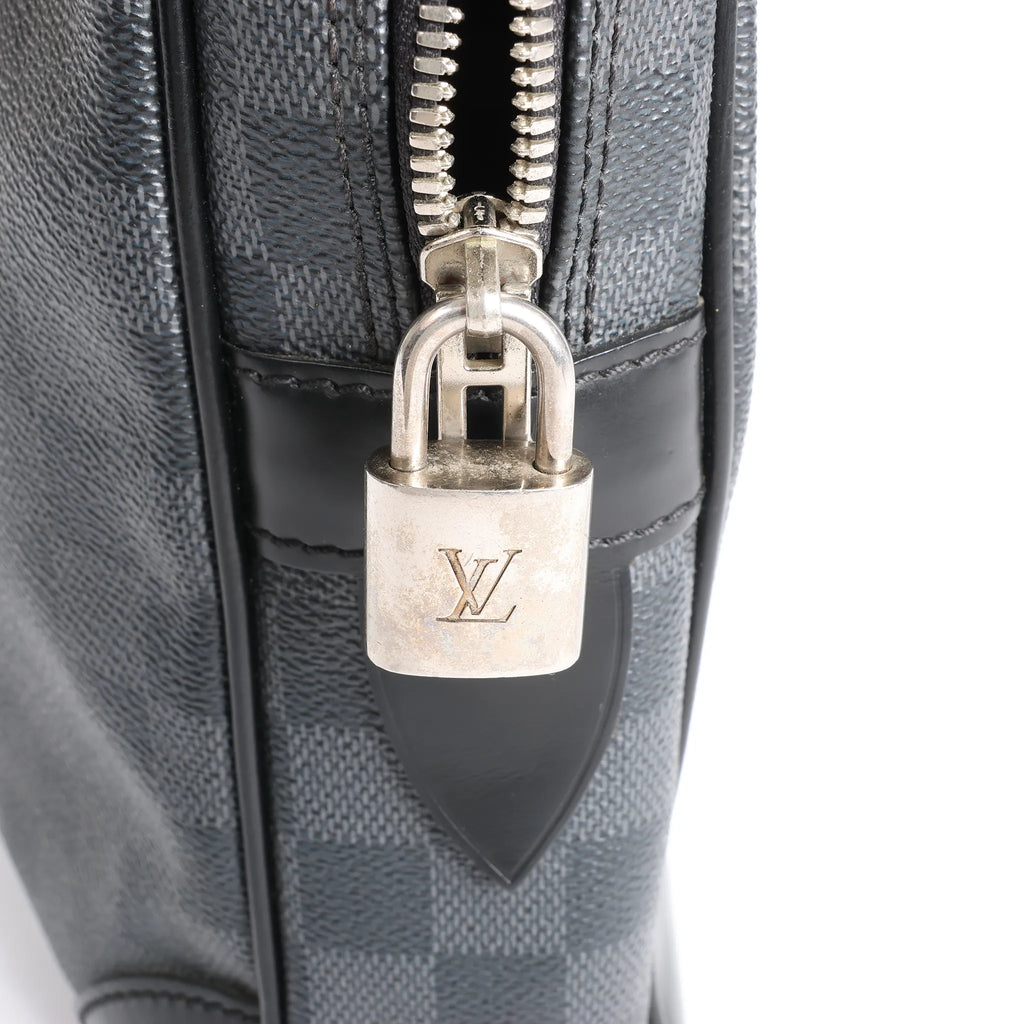 Louis Vuitton Porte Documents Voyages Damier Graphite Handbag in Dark Gray N41125