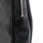Bolso Louis Vuitton Porte Documents Voyages Damier Graphite en gris oscuro N41125