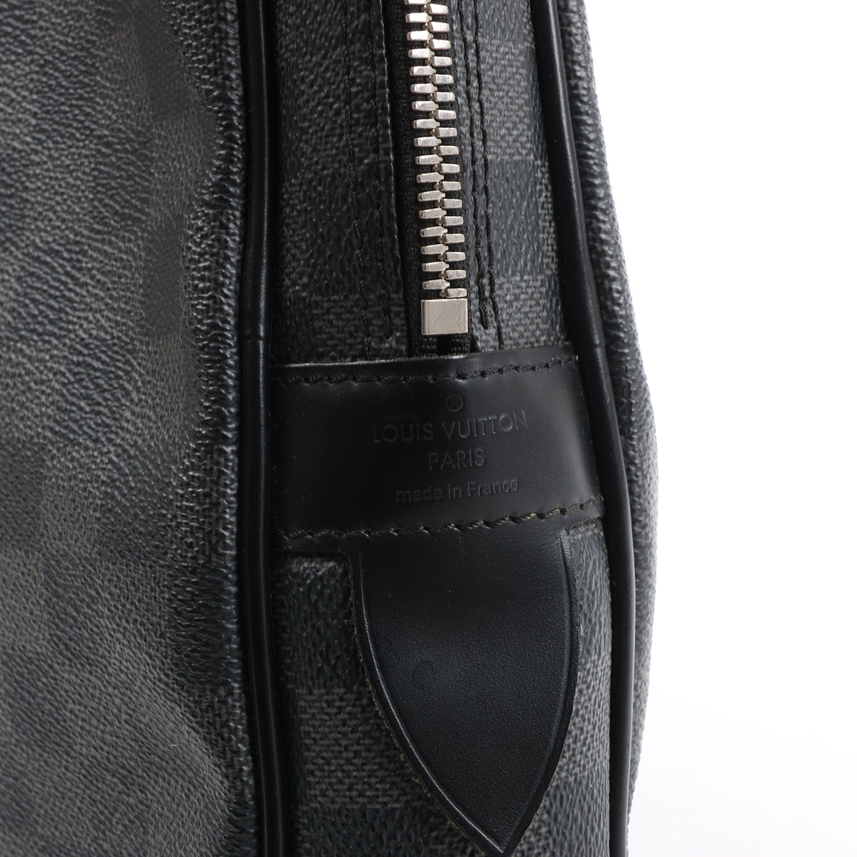 Bolso Louis Vuitton Porte Documents Voyages Damier Graphite en gris oscuro N41125