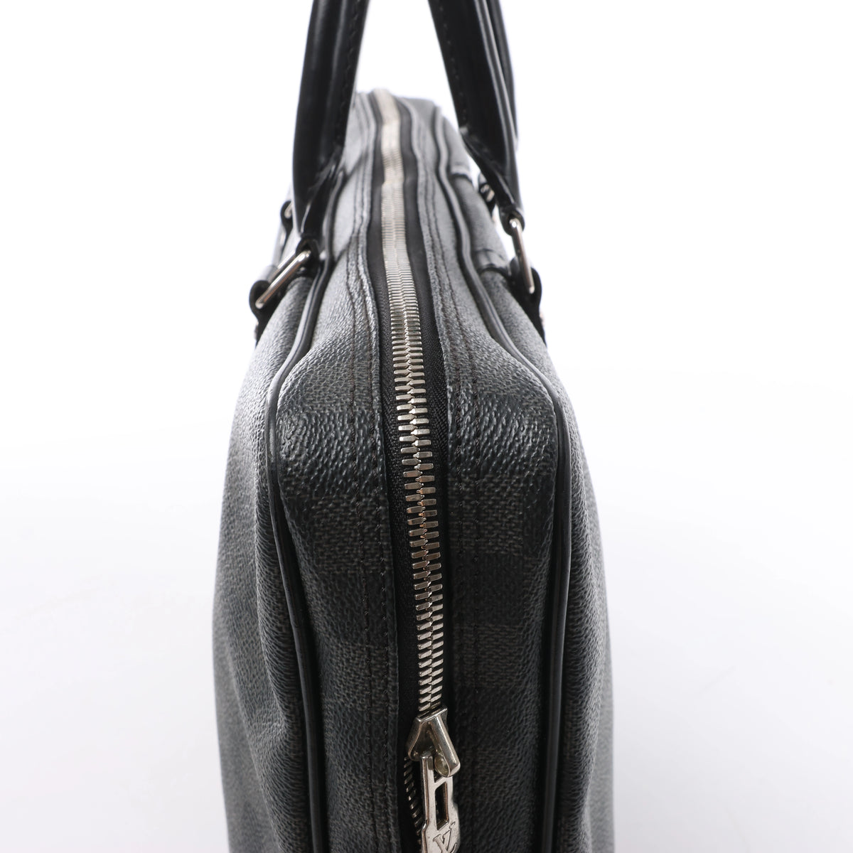Bolso Louis Vuitton Porte Documents Voyages Damier Graphite en gris oscuro N41125