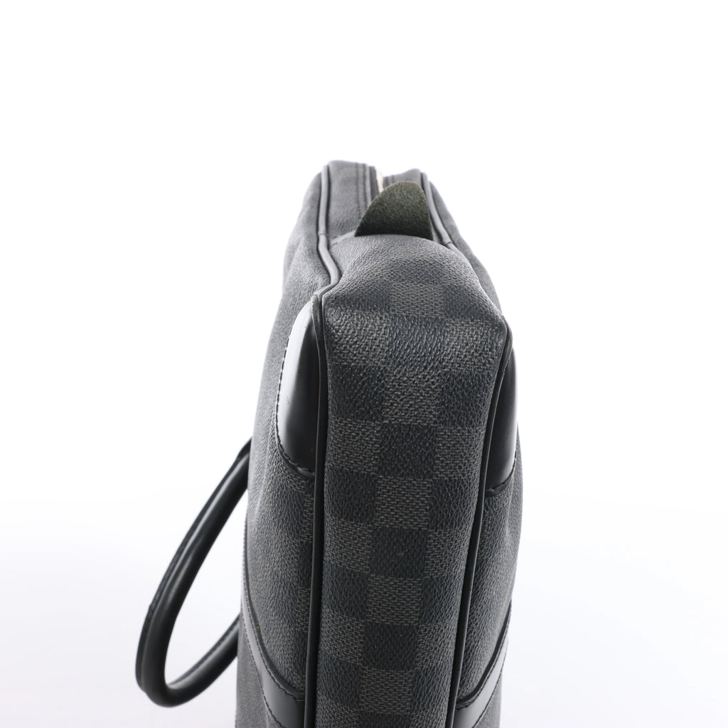 Bolso Louis Vuitton Porte Documents Voyages Damier Graphite en gris oscuro N41125
