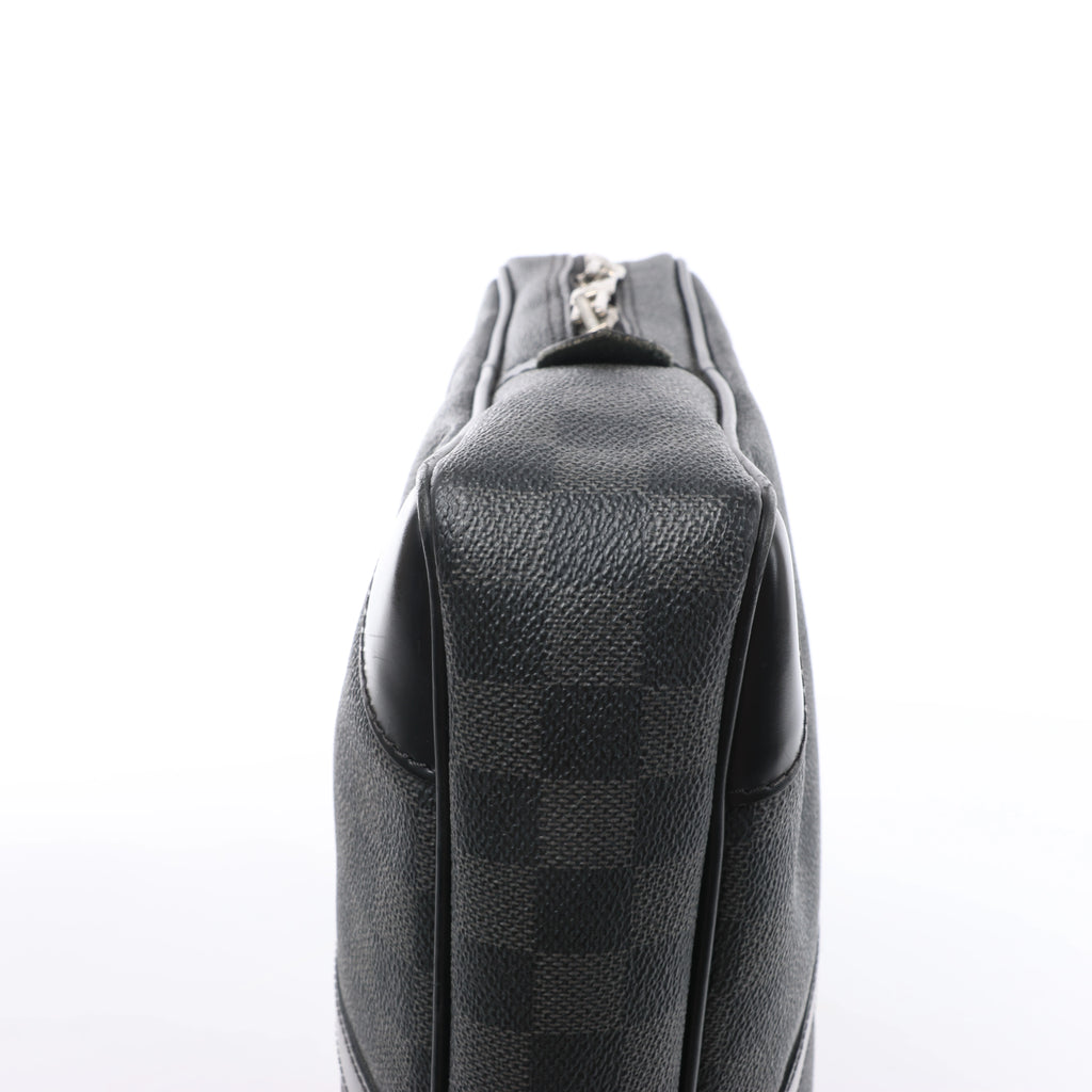 Bolso Louis Vuitton Porte Documents Voyages Damier Graphite en gris oscuro N41125