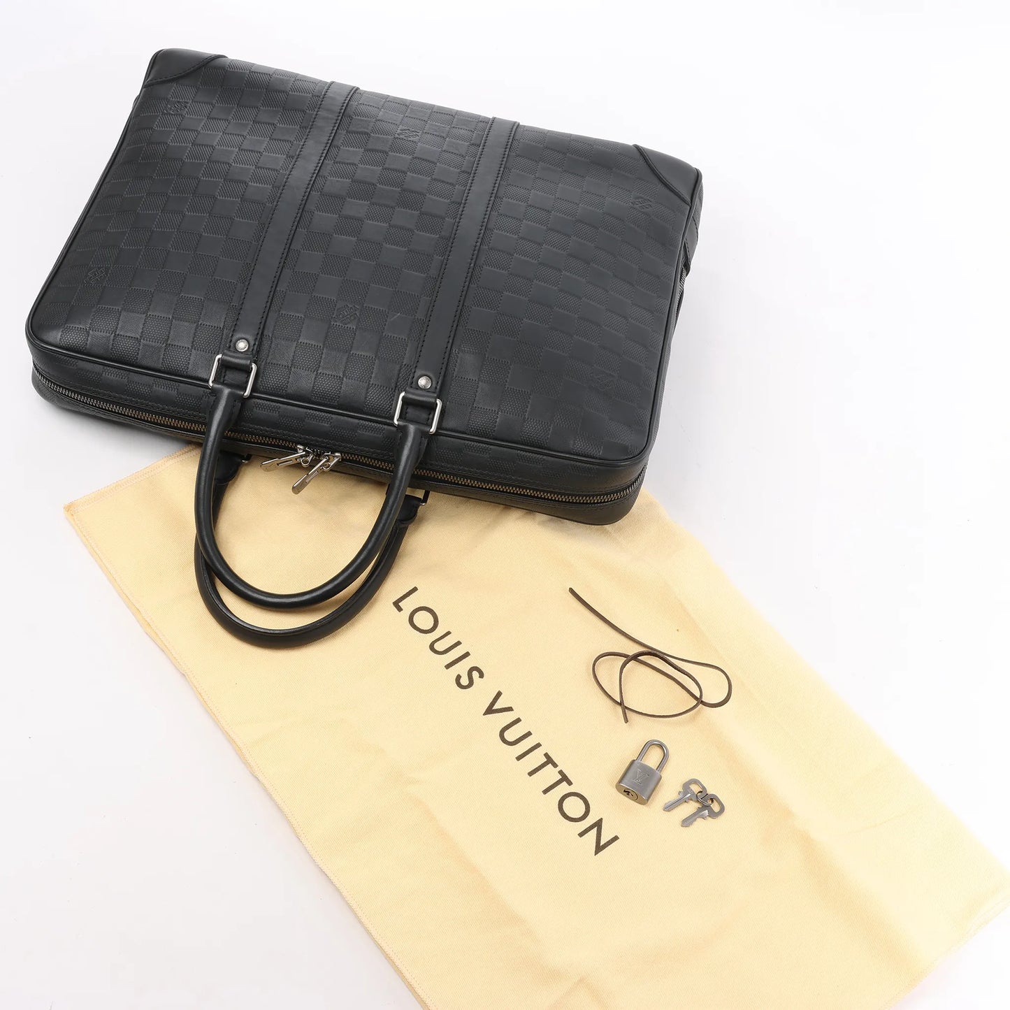 Louis Vuitton Damier Infini Porte Document Voyages Sac à main N41146