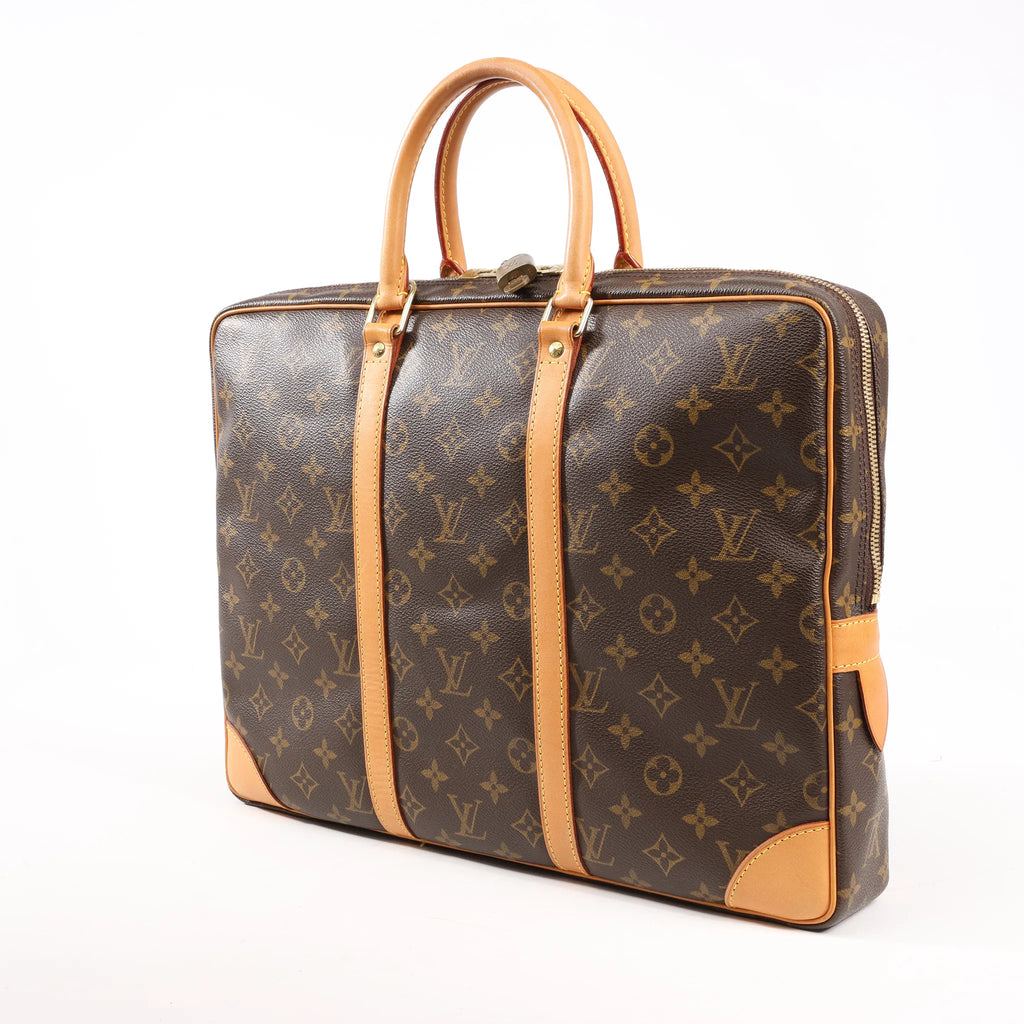 Louis Vuitton Monogram Porte Documents Voyage Handbag in Brown M53361