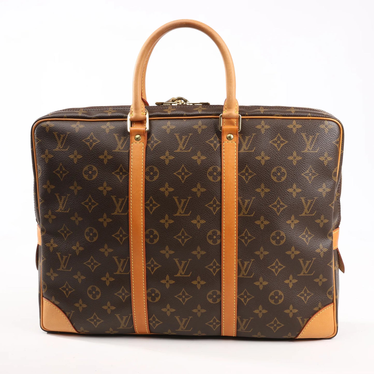Louis Vuitton Monogram Porte Documents Voyage Handbag in Brown M53361