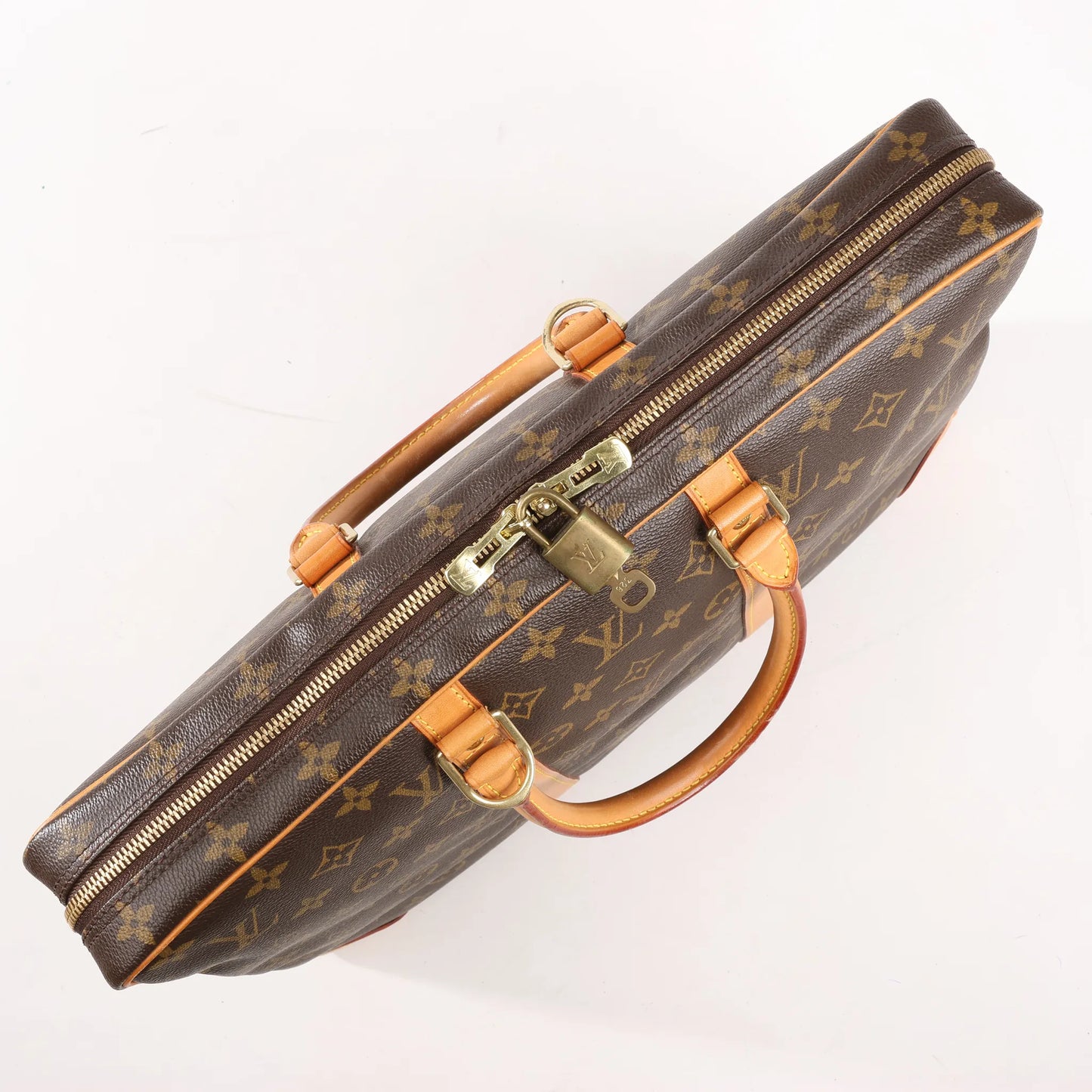 Louis Vuitton Monogram Porte Documents Voyage Handbag in Brown M53361