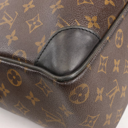 Louis Vuitton Monogram Macassar Porte Document Voyages Handbag in Brown M40224
