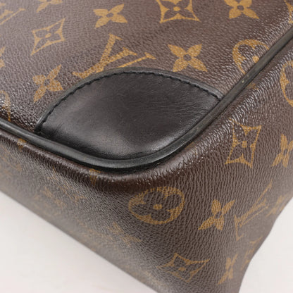 Louis Vuitton Monogram Macassar Porte Document Voyages Handbag in Brown M40224