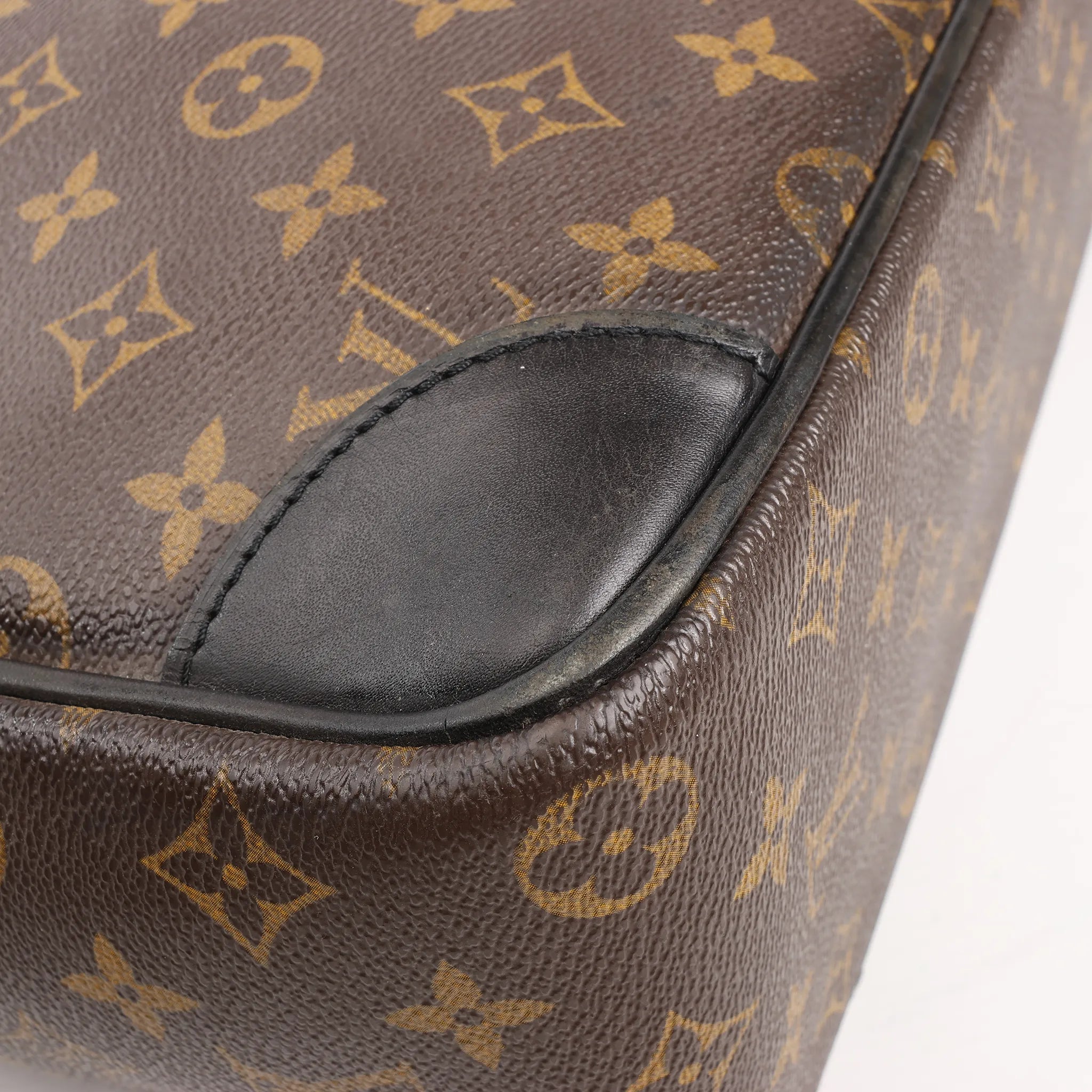 Louis Vuitton Monogram Macassar Porte Document Voyages Handbag in Brown M40224