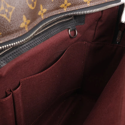 Louis Vuitton Monogram Macassar Porte Document Voyages Handbag in Brown M40224