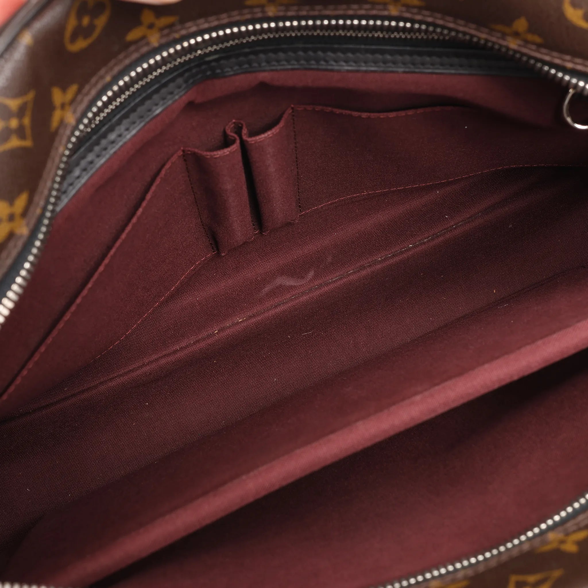 Louis Vuitton Monogram Macassar Porte Document Voyages Handbag in Brown M40224