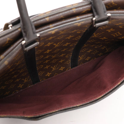 Louis Vuitton Monogram Macassar Porte Document Voyages Handbag in Brown M40224