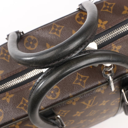 Louis Vuitton Monogram Macassar Porte Document Voyages Handbag in Brown M40224