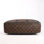 Louis Vuitton Monogram Macassar Porte Document Voyages Handbag in Brown M40224