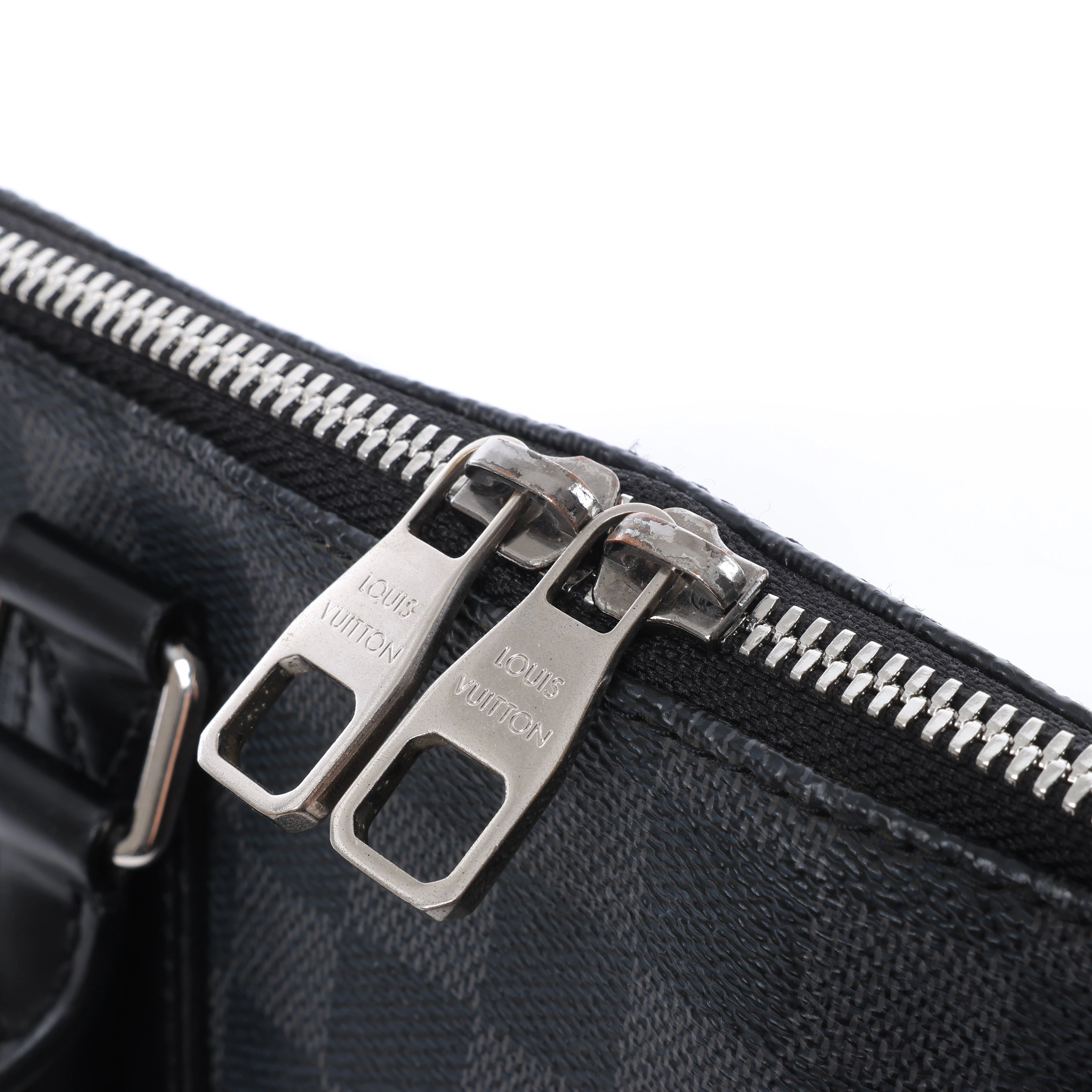 Louis Vuitton Porte Documents Jour Damier Graphite 2Way Handbag in Black N48224