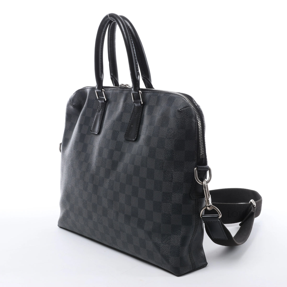 Louis Vuitton Porte Documents Jour Damier Graphite 2Way Handbag in Black N48224