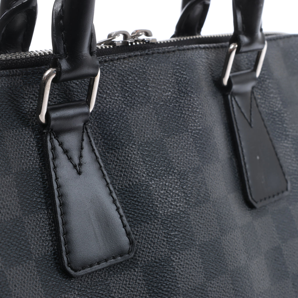 Louis Vuitton Porte Documents Jour Damier Graphite 2Way Handbag in Black N48224