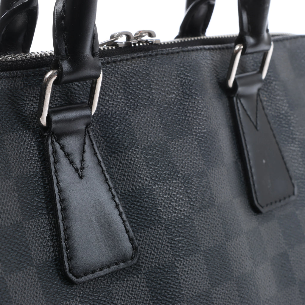 Louis Vuitton Porte Documents Jour Damier Graphite 2Way Handbag in Black N48224