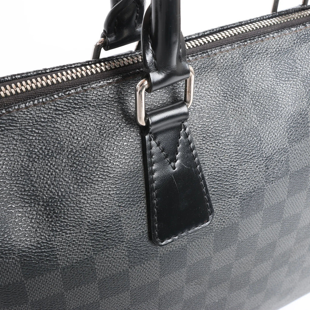 Louis Vuitton Porte-Documents Jour Damier Graphite Handbag in Black N48224