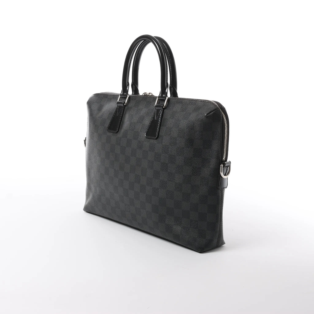 Louis Vuitton Porte-Documents Jour Damier Graphite Handbag in Black N48224