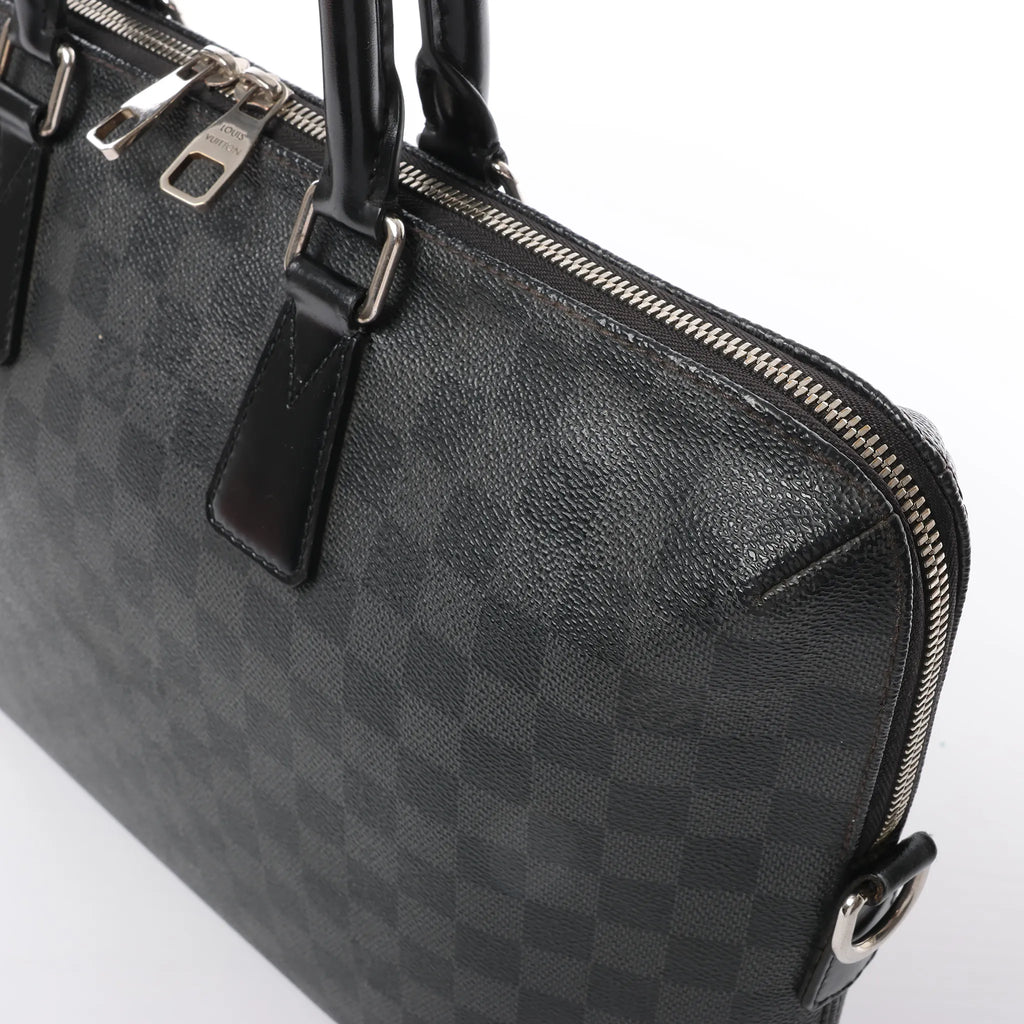 Louis Vuitton Porte-Documents Jour Damier Graphite Handbag in Black N48224
